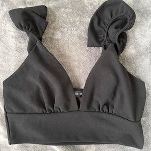 sheik black crop top